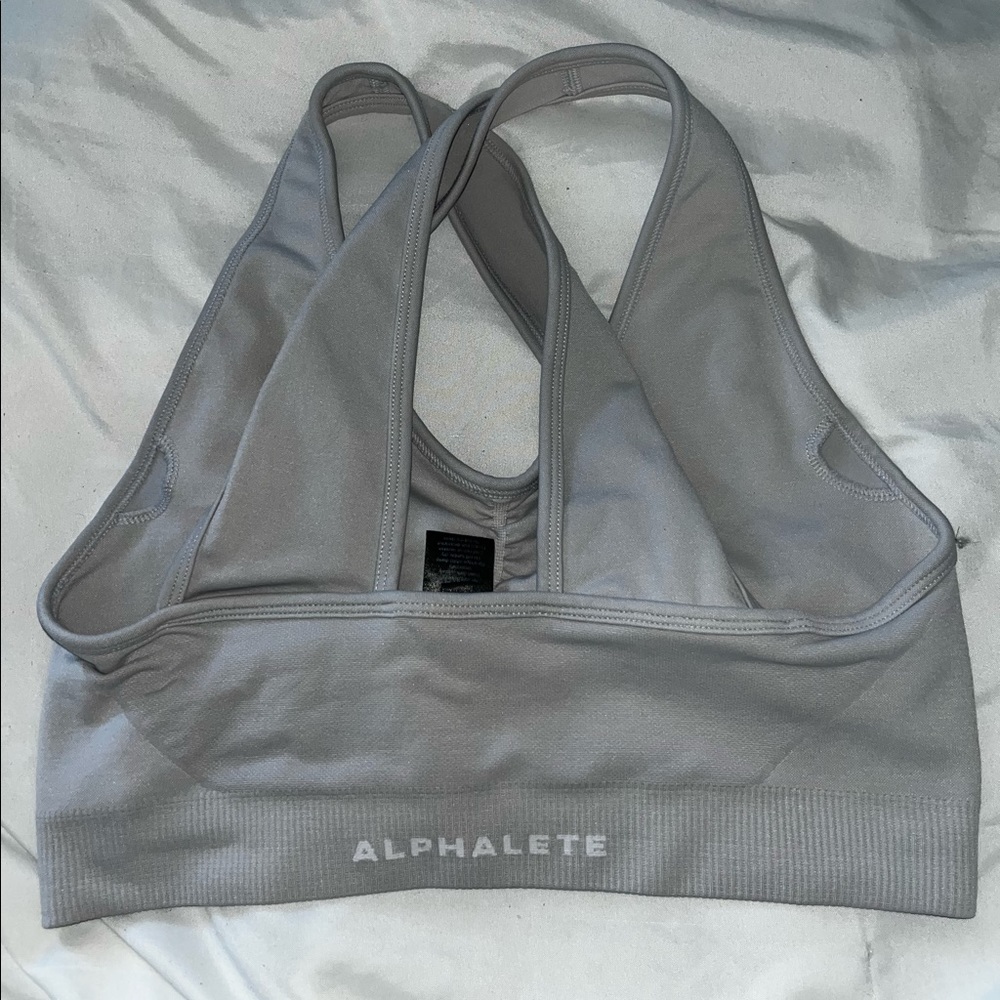 Alphalete amplify bra size medium grey
